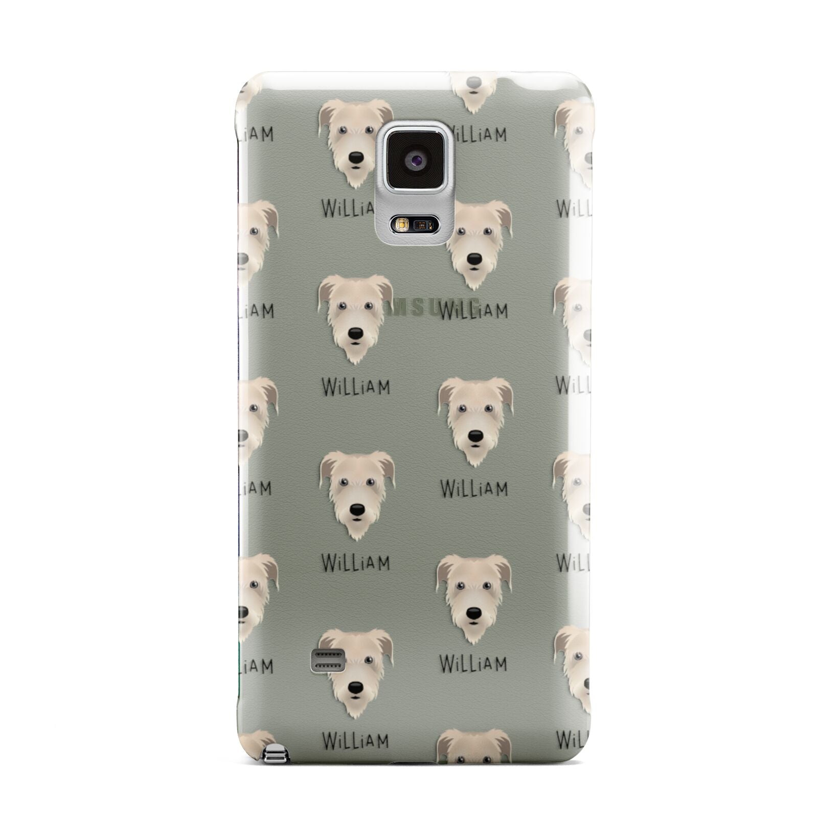 Irish Wolfhound Icon with Name Samsung Galaxy Note 4 Case
