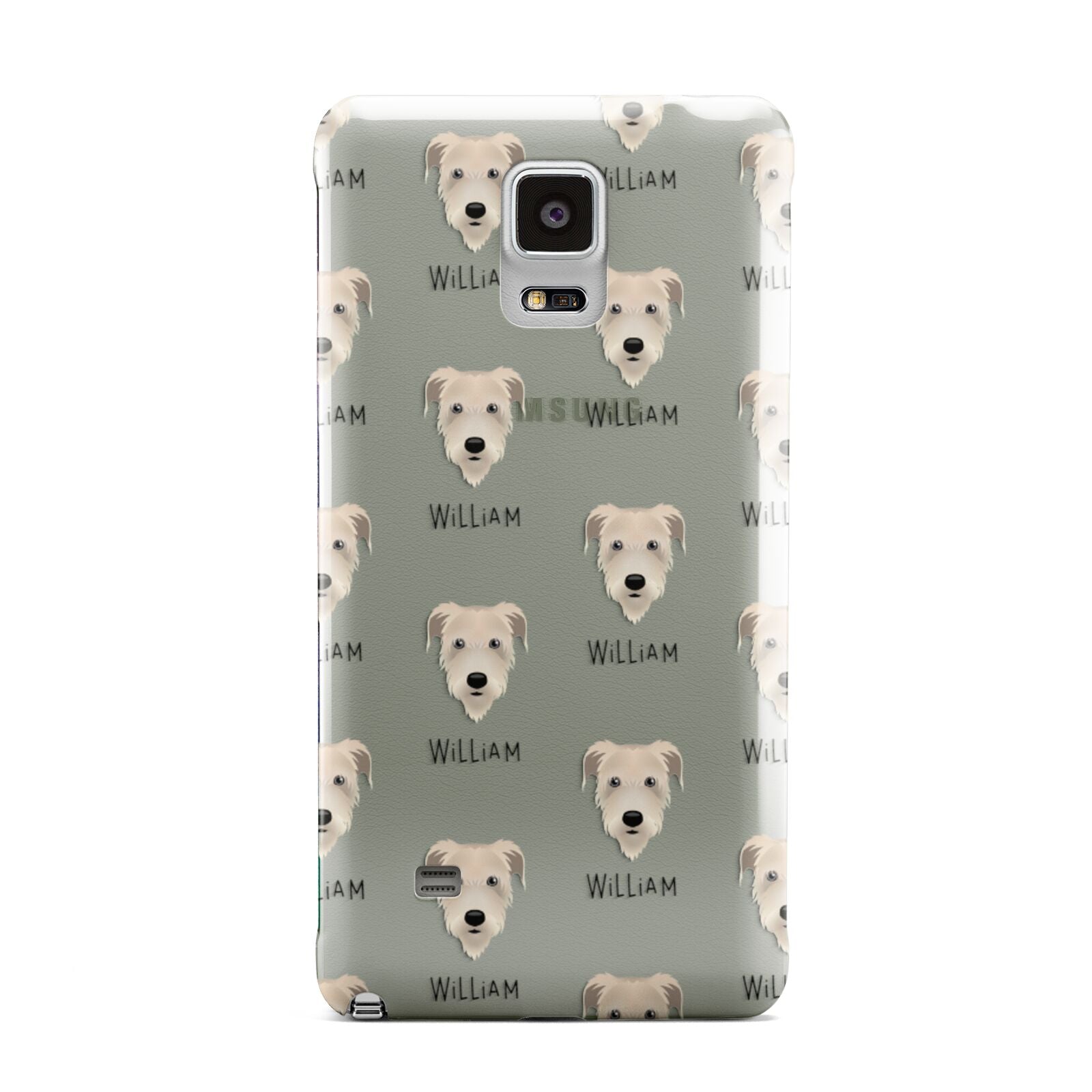 Irish Wolfhound Icon with Name Samsung Galaxy Note 4 Case