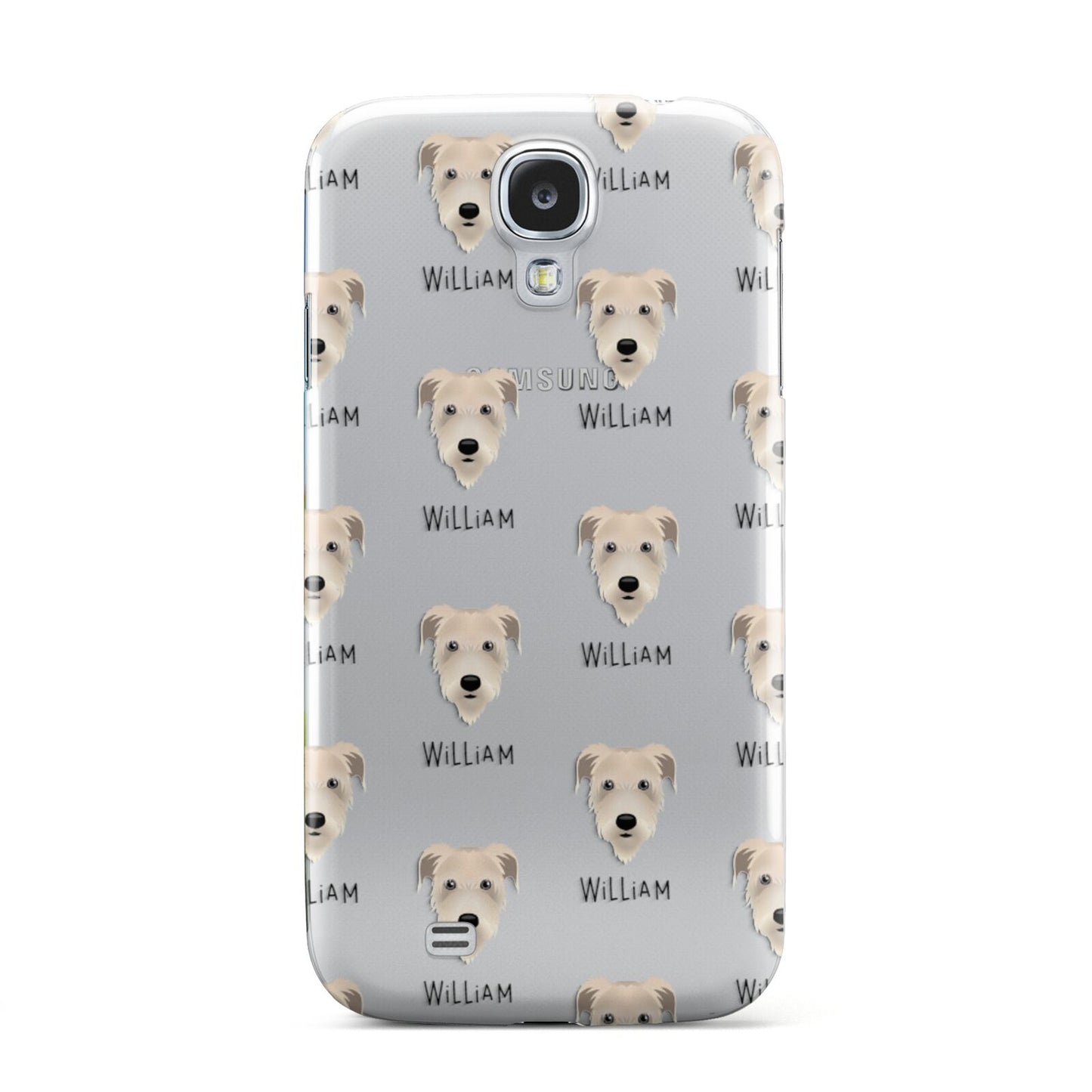 Irish Wolfhound Icon with Name Samsung Galaxy S4 Case