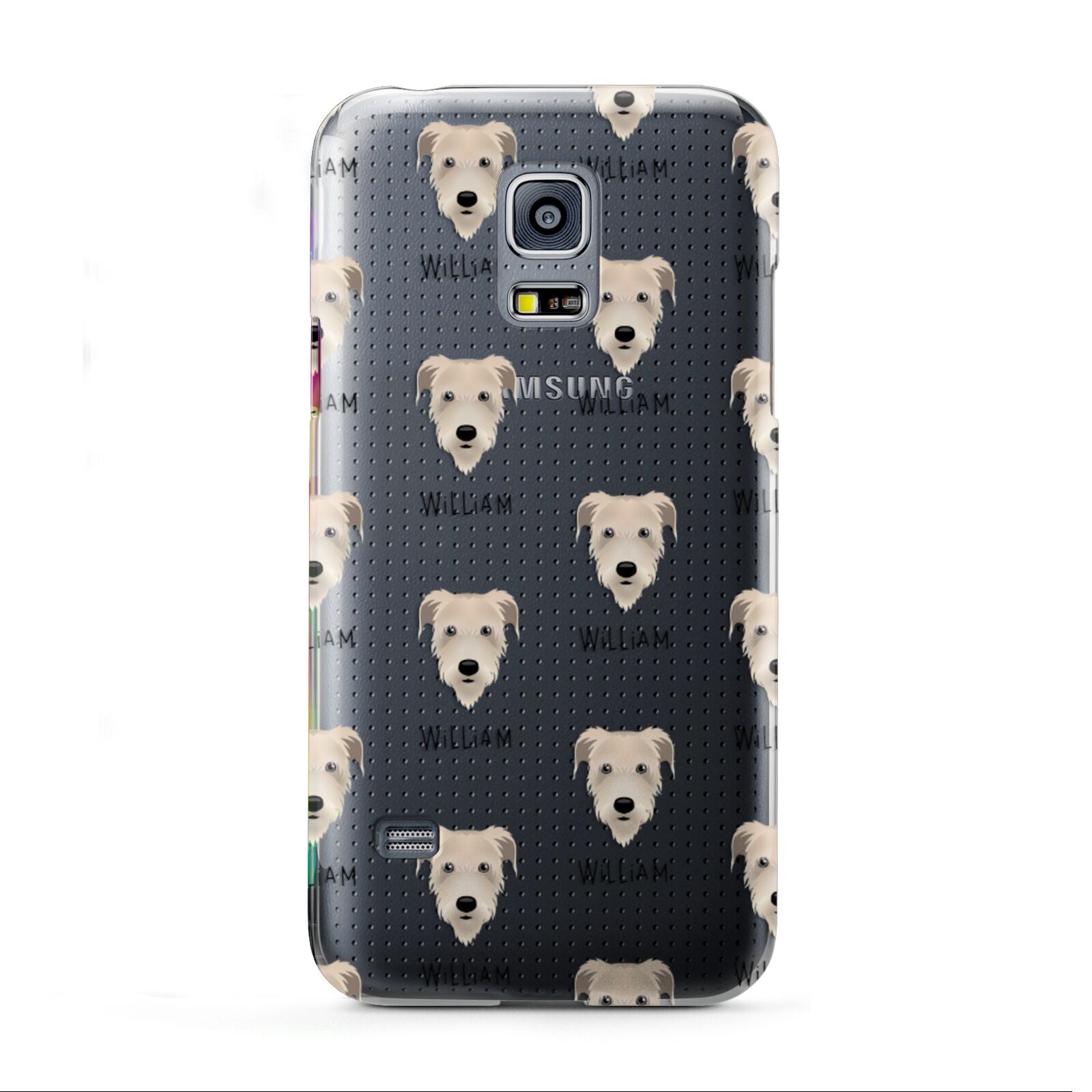 Irish Wolfhound Icon with Name Samsung Galaxy S5 Mini Case