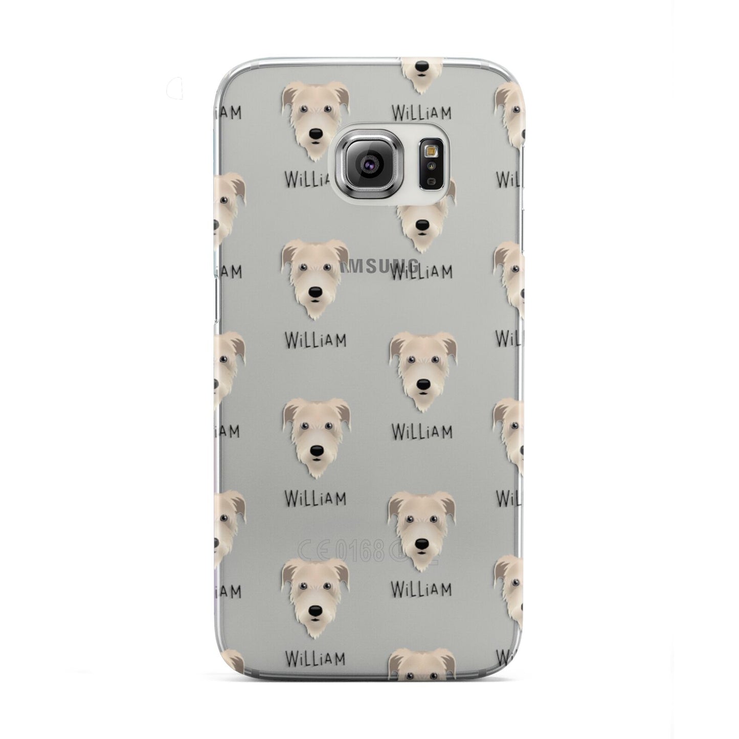 Irish Wolfhound Icon with Name Samsung Galaxy S6 Edge Case