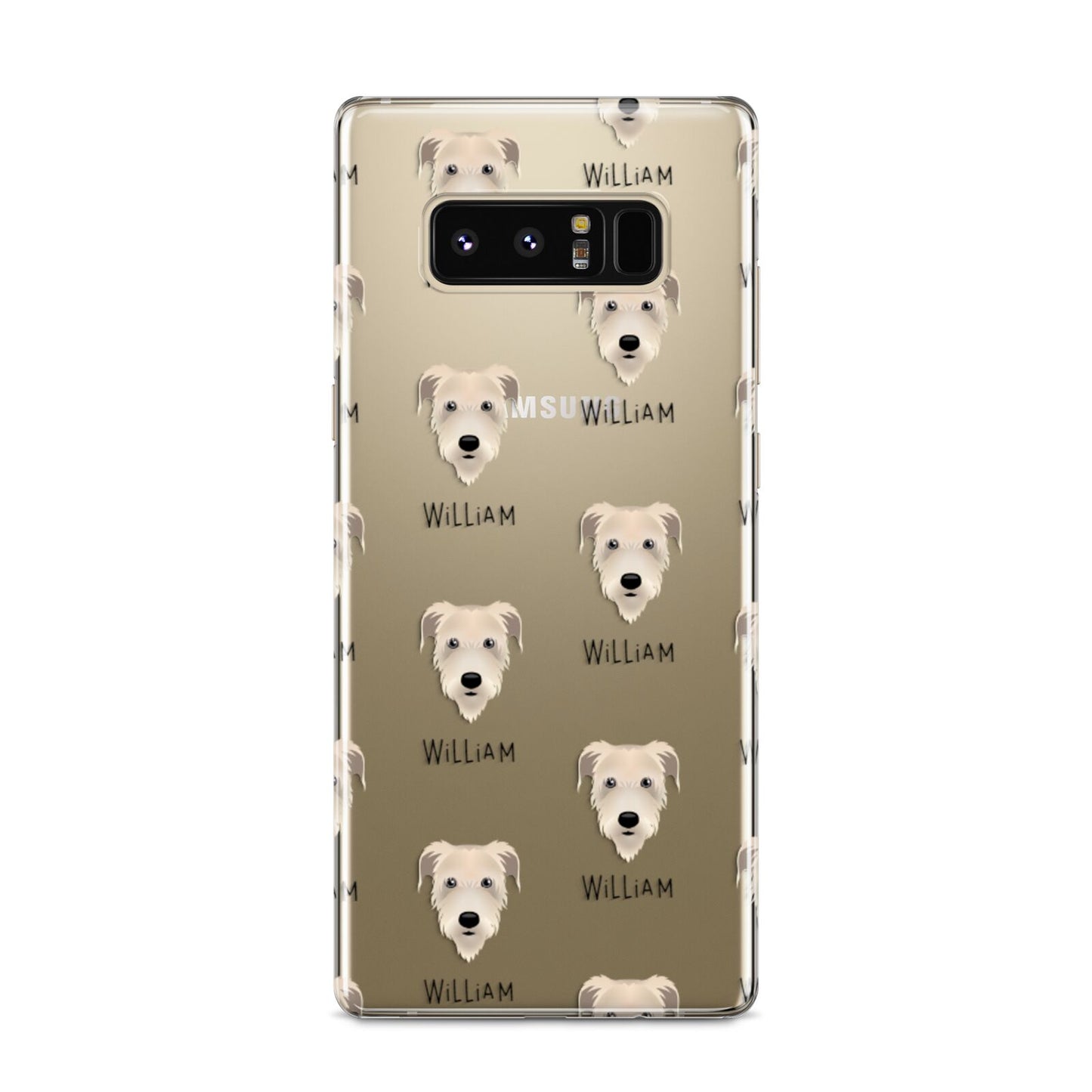 Irish Wolfhound Icon with Name Samsung Galaxy S8 Case