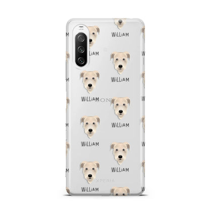 Irish Wolfhound Icon with Name Sony Xperia 10 III Case