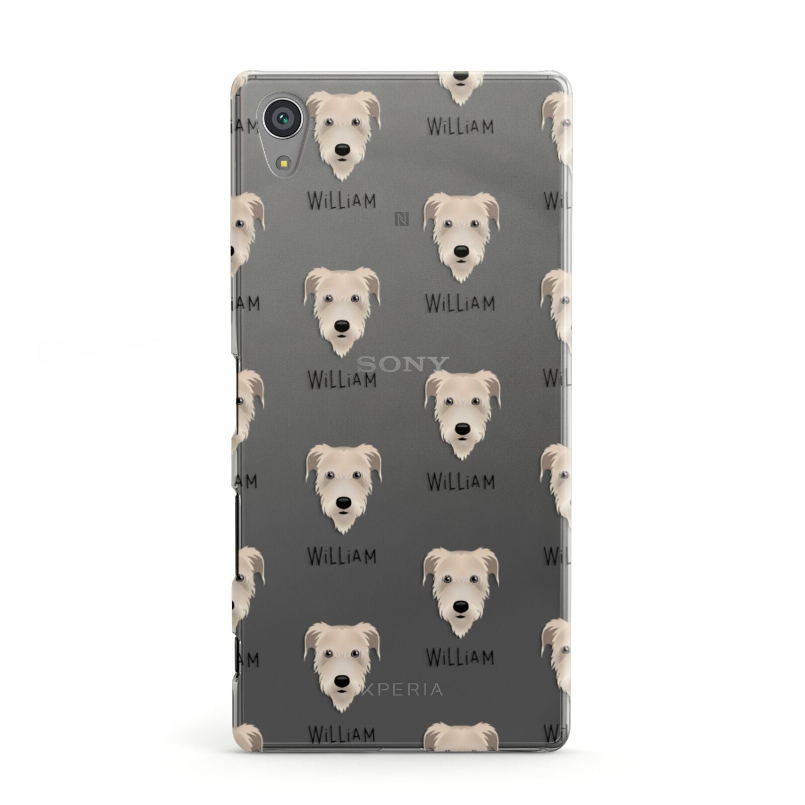 Irish Wolfhound Icon with Name Sony Xperia Case