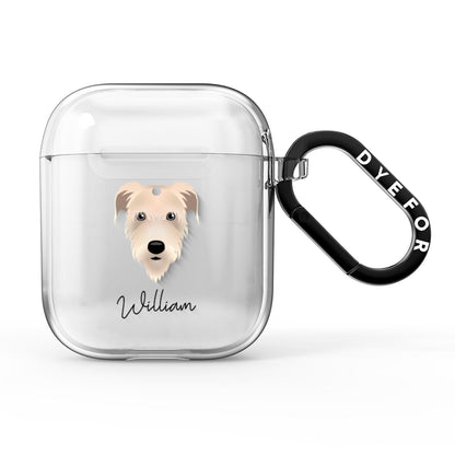 Irish Wolfhound Personalised AirPods Clear Case