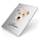 Irish Wolfhound Personalised Apple iPad Case on Silver iPad Side View