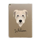 Irish Wolfhound Personalised Apple iPad Gold Case