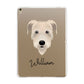 Irish Wolfhound Personalised Apple iPad Gold Case