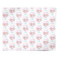 It s a Girl Photo Heart Personalised Wrapping Paper Alternative