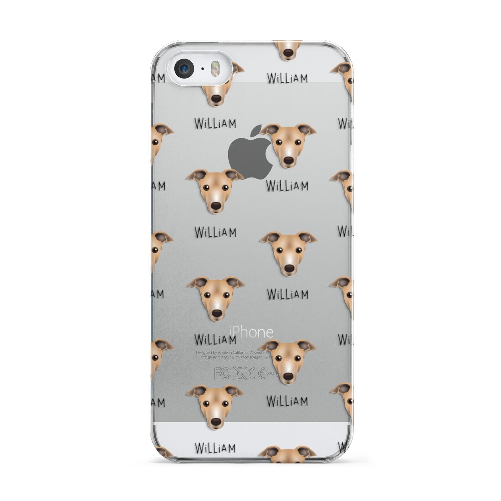 Italian Greyhound Icon with Name Apple iPhone 5 Case