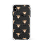 Italian Greyhound Icon with Name Apple iPhone Xs Max Impact Case White Edge on Black Phone