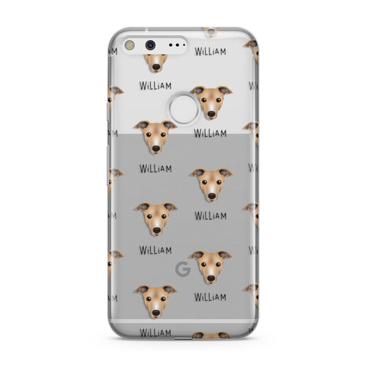 Italian Greyhound Icon with Name Google Pixel Case