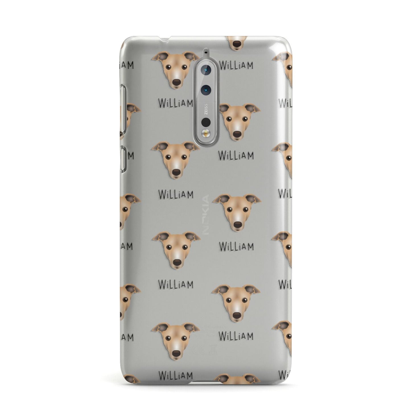 Italian Greyhound Icon with Name Nokia Case