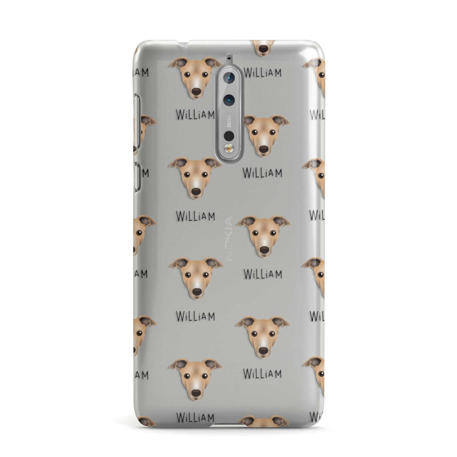 Italian Greyhound Icon with Name Nokia Case