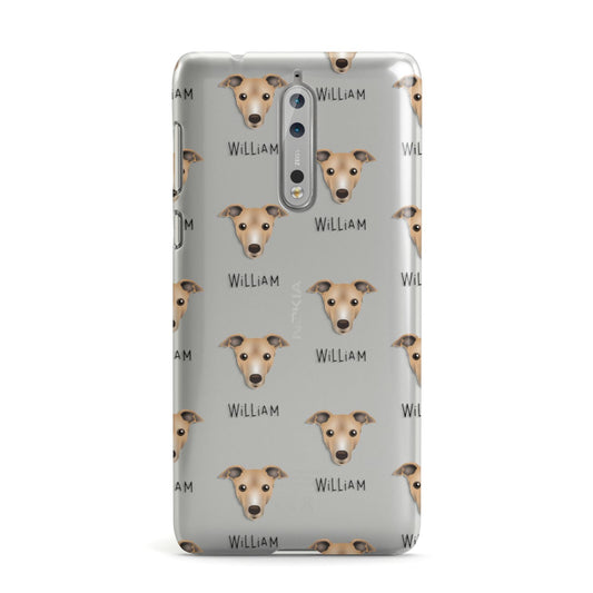 Italian Greyhound Icon with Name Nokia Case