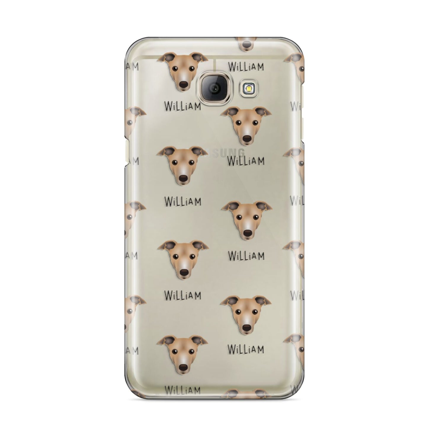 Italian Greyhound Icon with Name Samsung Galaxy A8 2016 Case
