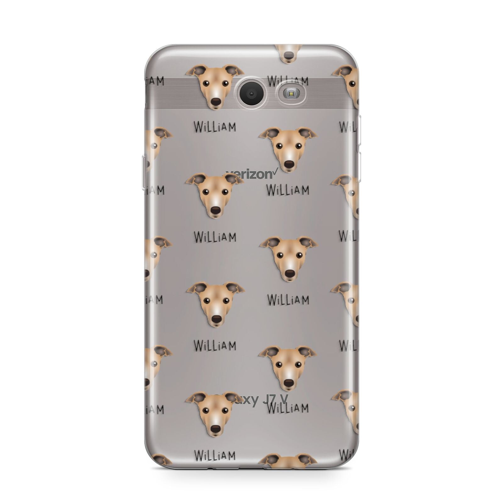 Italian Greyhound Icon with Name Samsung Galaxy J7 2017 Case