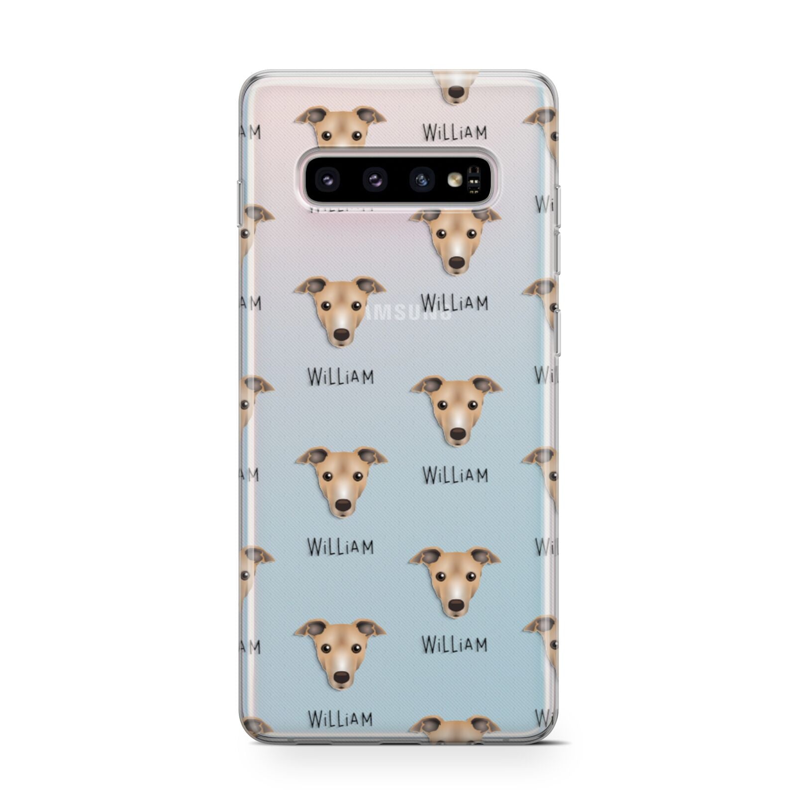 Italian Greyhound Icon with Name Samsung Galaxy S10 Case