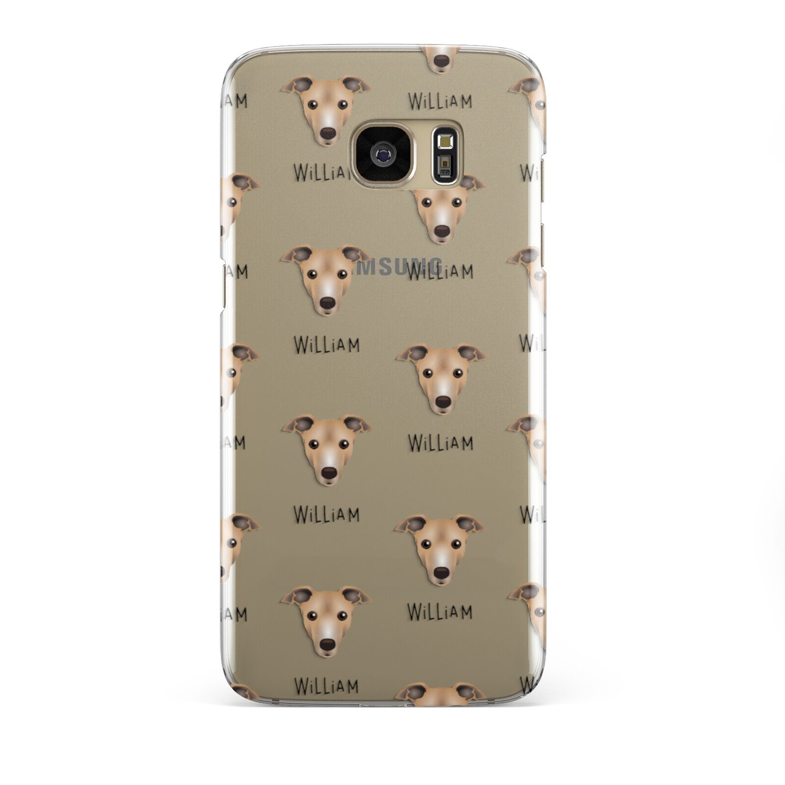 Italian Greyhound Icon with Name Samsung Galaxy S7 Edge Case