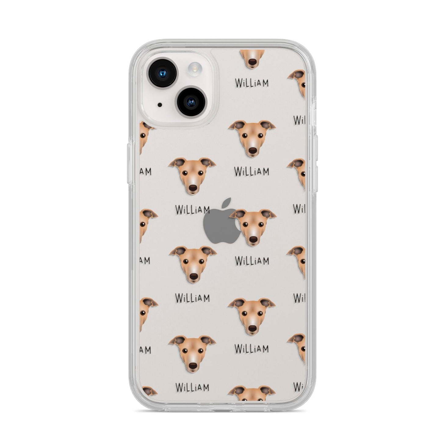 Italian Greyhound Icon with Name iPhone 14 Plus Clear Tough Case Starlight