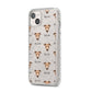 Italian Greyhound Icon with Name iPhone 14 Plus Glitter Tough Case Starlight Angled Image
