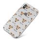 Italian Greyhound Icon with Name iPhone X Bumper Case on Silver iPhone