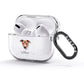 Italian Greyhound Personalised AirPods Glitter Case 3rd Gen Side Image