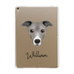 Italian Greyhound Personalised Apple iPad Gold Case