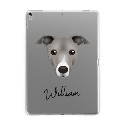 Italian Greyhound Personalised Apple iPad Silver Case