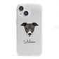 Italian Greyhound Personalised iPhone 13 Mini Clear Bumper Case