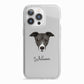 Italian Greyhound Personalised iPhone 13 Pro TPU Impact Case with White Edges