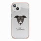 Italian Greyhound Personalised iPhone 13 TPU Impact Case with Pink Edges