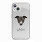 Italian Greyhound Personalised iPhone 13 TPU Impact Case with White Edges