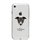 Italian Greyhound Personalised iPhone 8 Bumper Case on Silver iPhone