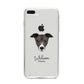 Italian Greyhound Personalised iPhone 8 Plus Bumper Case on Silver iPhone