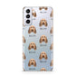 Italian Spinone Icon with Name Samsung S21 Plus Phone Case