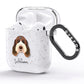 Italian Spinone Personalised AirPods Glitter Case Side Image