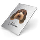 Italian Spinone Personalised Apple iPad Case on Silver iPad Side View