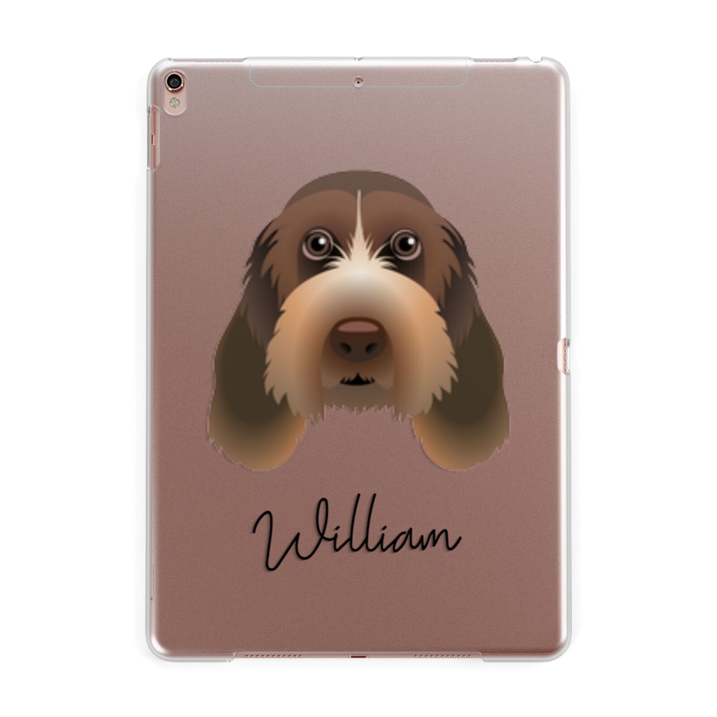 Italian Spinone Personalised Apple iPad Rose Gold Case