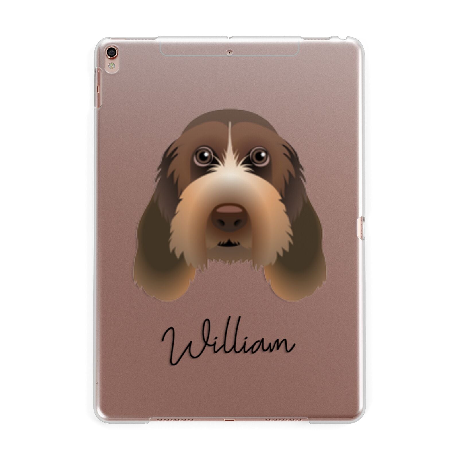Italian Spinone Personalised Apple iPad Rose Gold Case