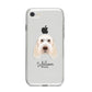 Italian Spinone Personalised iPhone 8 Bumper Case on Silver iPhone