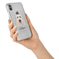 Italian Spinone Personalised iPhone X Bumper Case on Silver iPhone Alternative Image 2