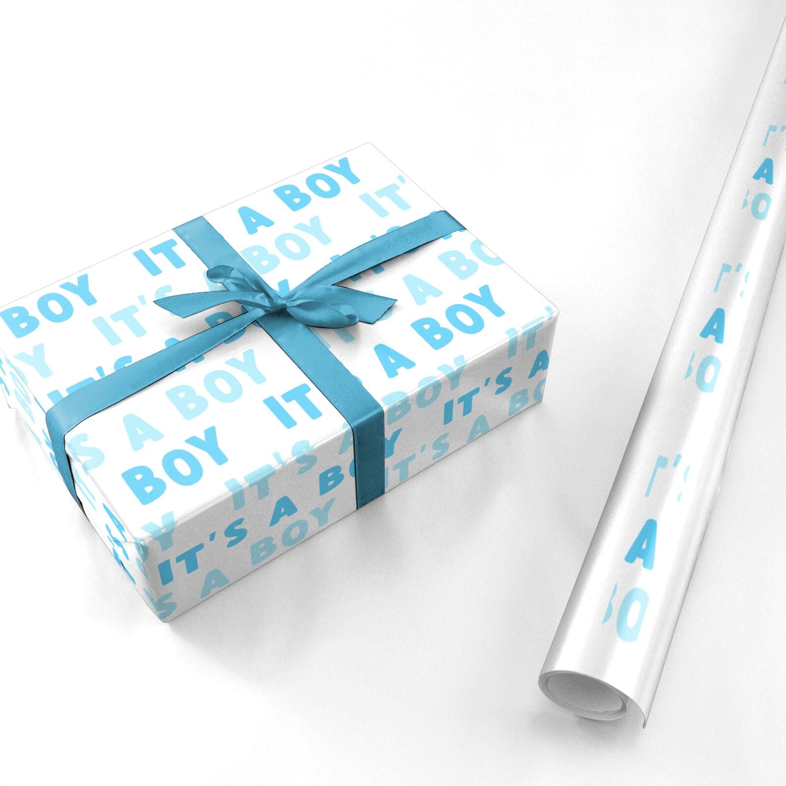 Its a Boy Baby Shower Personalised Wrapping Paper