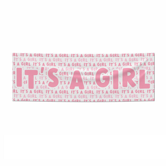 Its a Girl Baby Shower 6x2 Paper Banner
