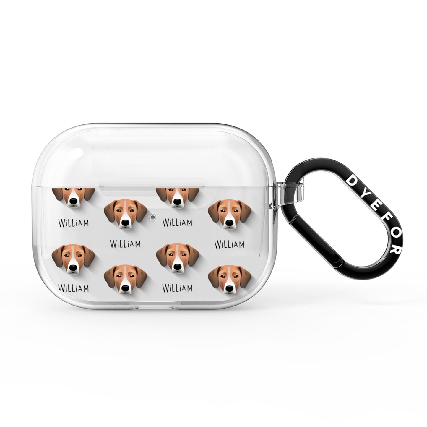 Jack A Bee Icon with Name AirPods Pro Clear Case