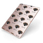 Jack A Bee Icon with Name Apple iPad Case on Rose Gold iPad Side View
