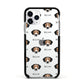 Jack A Bee Icon with Name Apple iPhone 11 Pro in Silver with Black Impact Case