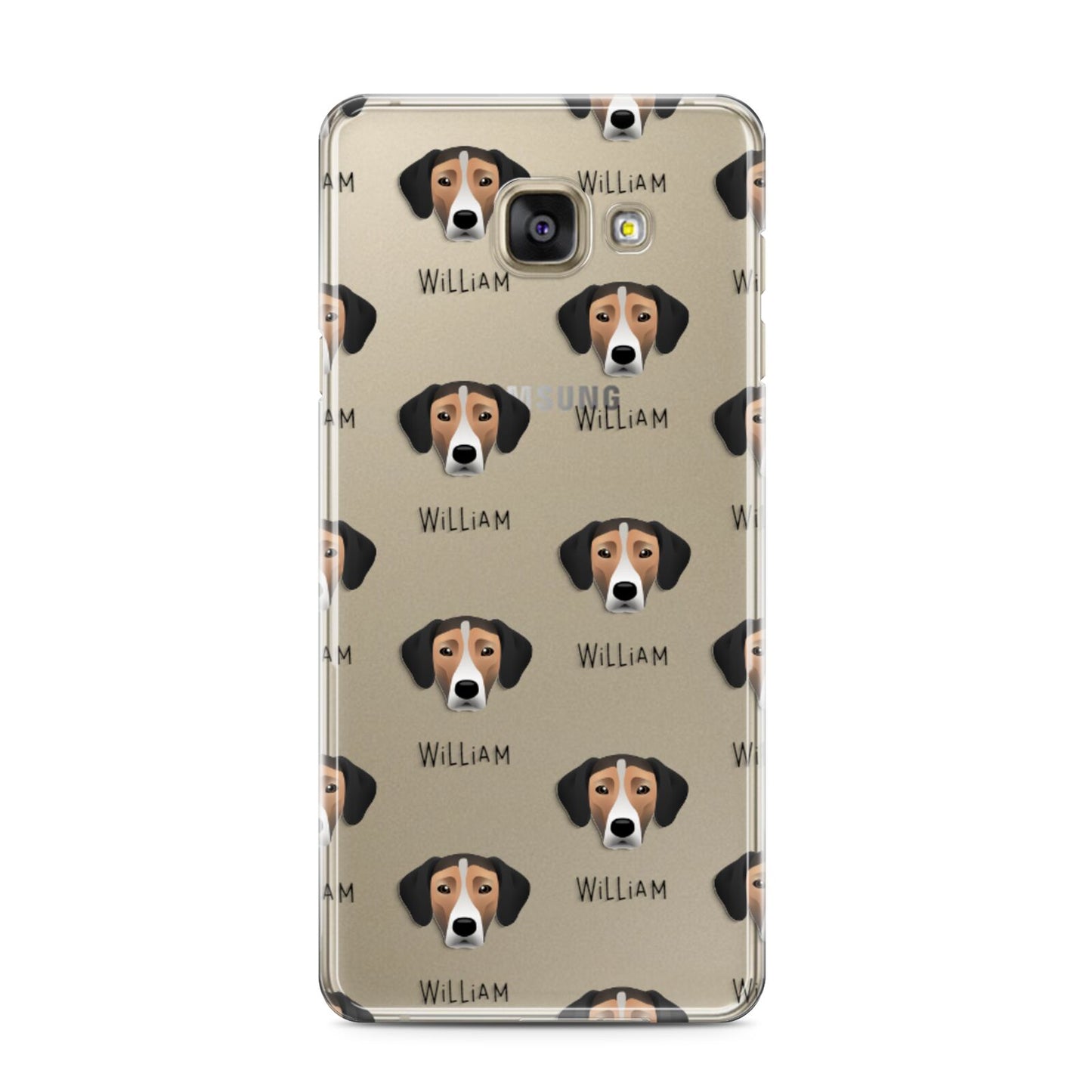 Jack A Bee Icon with Name Samsung Galaxy A3 2016 Case on gold phone