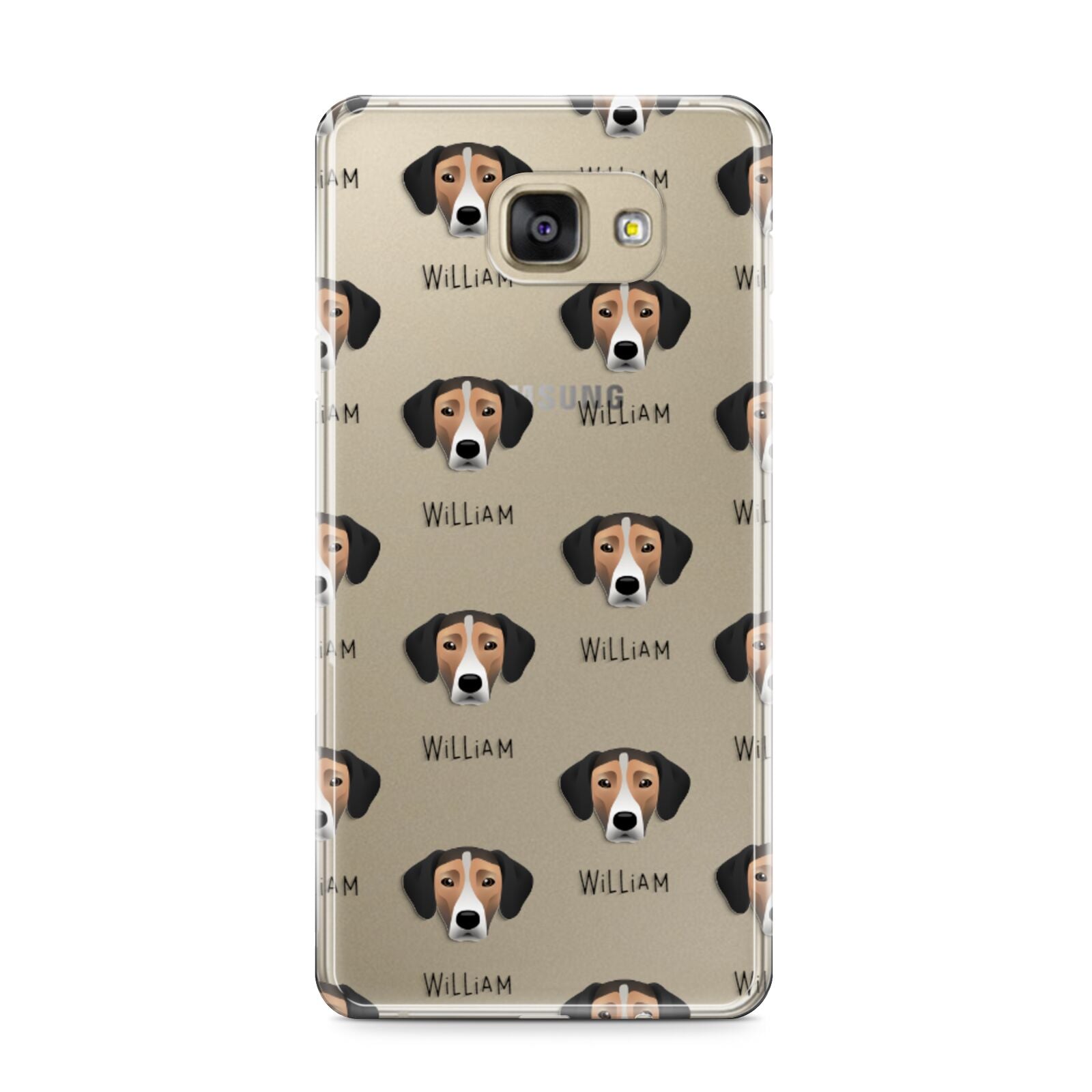 Jack A Bee Icon with Name Samsung Galaxy A9 2016 Case on gold phone