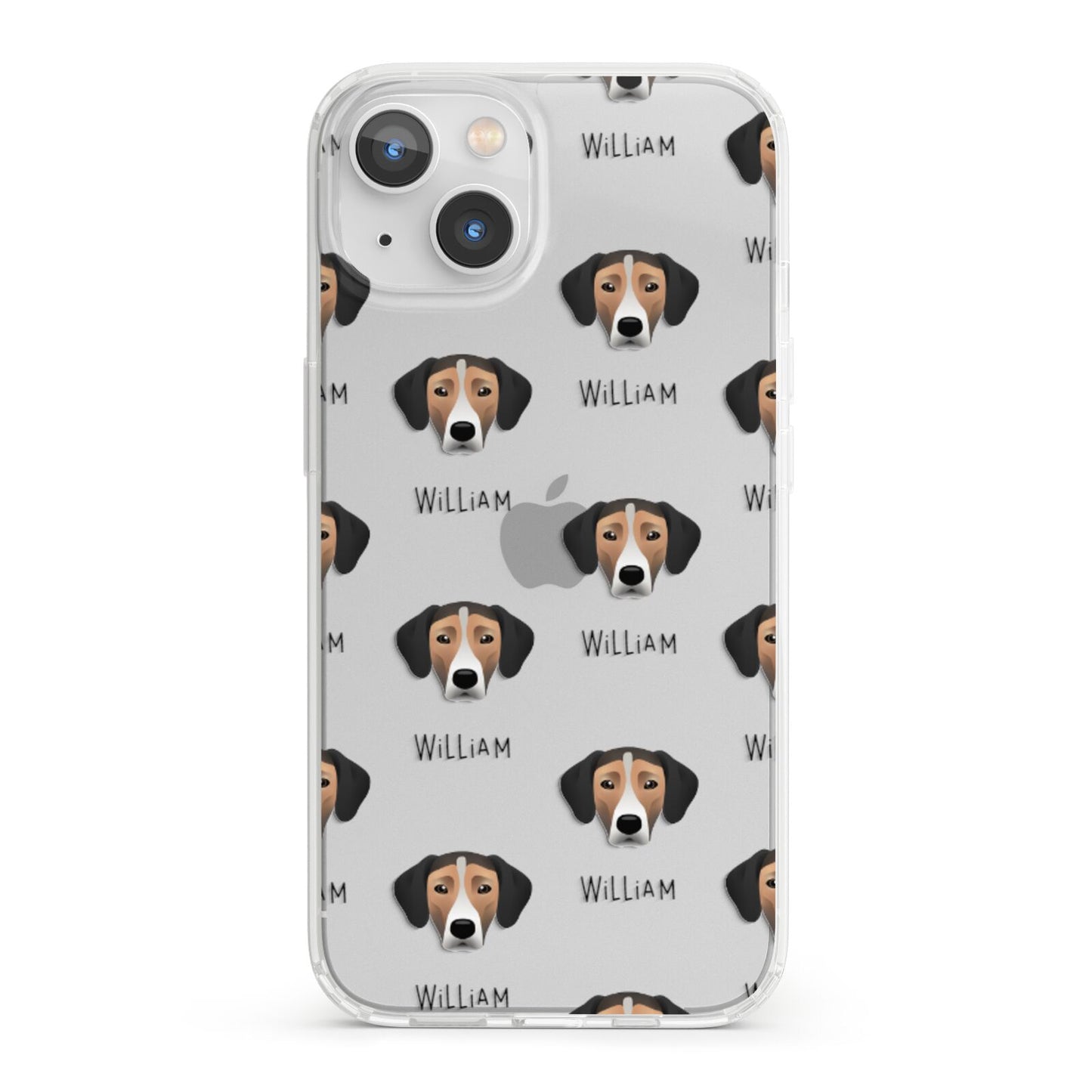 Jack A Bee Icon with Name iPhone 13 Clear Bumper Case